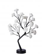 Светильник светодиодная роза LED, белые цветы